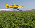 potato field crop duster