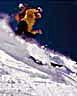 Kathie skiing